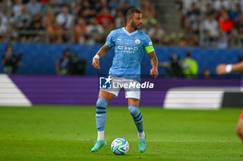 16/08/2023 - dManchester City’s Kyle Walker during UEFA Super Cup 2023 final soccer match between Manchester City F.C. vs. Sevilla F.C. at the Stadio Georgios Karaiskakis-Piraeus in Athens, Greece, 16th of August 2023 - EUROPEAN SUPER CUP MANCHESTER CITY VS SEVILLE - SUPERCOPPA EUROPEA - CALCIO