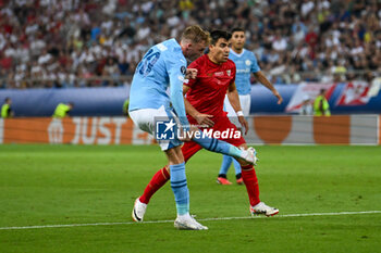 16/08/2023 - Manchester City’s Cole Palmer during UEFA Super Cup 2023 final soccer match between Manchester City F.C. vs. Sevilla F.C. at the Stadio Georgios Karaiskakis-Piraeus in Athens, Greece, 16th of August 2023 - EUROPEAN SUPER CUP MANCHESTER CITY VS SEVILLE - SUPERCOPPA EUROPEA - CALCIO