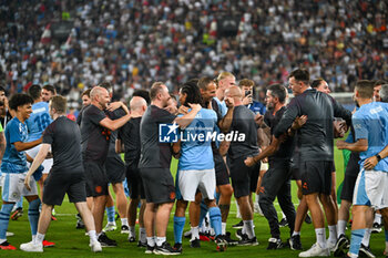 16/08/2023 - Happiness of Manchester City F.C. after win the UEFA Super Cup 2023 final soccer match between Manchester City F.C. vs. Sevilla F.C. at the Stadio Georgios Karaiskakis-Piraeus in Athens, Greece, 16th of August 2023 - EUROPEAN SUPER CUP MANCHESTER CITY VS SEVILLE - SUPERCOPPA EUROPEA - CALCIO