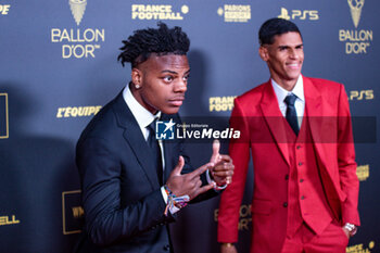 2023-10-30 - Youtube sensation IShowSpeed during the red carpet ceremony of the Ballon d'Or (Golden Ball) France Football 2023 on October 30, 2023 at Theatre du Chatelet in Paris, France - FOOTBALL - BALLON D'OR 2023 - RED CARPET CEREMONY - OTHER - SOCCER