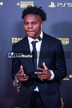2023-10-30 - Youtube sensation IShowSpeed during the red carpet ceremony of the Ballon d'Or (Golden Ball) France Football 2023 on October 30, 2023 at Theatre du Chatelet in Paris, France - FOOTBALL - BALLON D'OR 2023 - RED CARPET CEREMONY - OTHER - SOCCER