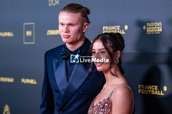 2023-10-30 - Erling Haaland during the red carpet ceremony of the Ballon d'Or (Golden Ball) France Football 2023 on October 30, 2023 at Theatre du Chatelet in Paris, France - FOOTBALL - BALLON D'OR 2023 - RED CARPET CEREMONY - OTHER - SOCCER