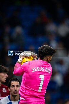 2023-11-26 - Goalkeeper Jesus Ruiz (AD Alcorcon) during a La Liga Hypermotion match between RCD Espanyol and AD Alcorcon at Stage Front Stadium, in Barcelona, ,Spain on November 26, 2023. (Photo / Felipe Mondino) - RCD ESPANYOL - AD ALCORCÓN - OTHER - SOCCER