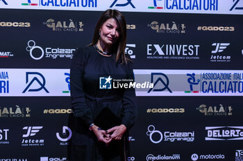 2023-12-04 - Ilaria D'Amico attends during the Gran Gala del Calcio 2023 Oscar del Calcio Awards AIC at Superstudio Maxi, Milan, Italy on December 04, 2023 - GRAN GALA DEL CALCIO AIC - OTHER - SOCCER