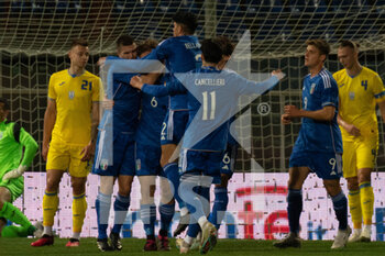 2023-03-27 - Matteo Lovato Italy celebrates a gol 1-0  - UNDER 21 - ITALY VS UKRAINE - FRIENDLY MATCH - SOCCER