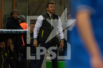 2023-03-27 - Ruslan Rotan coach Ucraine  - UNDER 21 - ITALY VS UKRAINE - FRIENDLY MATCH - SOCCER