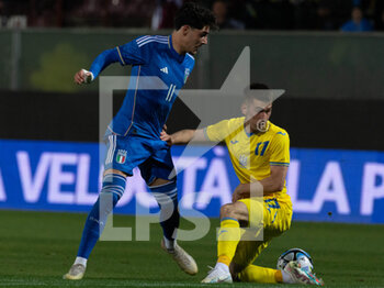 2023-03-27 - Matteo Cancellieri Italy carries the ball  - UNDER 21 - ITALY VS UKRAINE - FRIENDLY MATCH - SOCCER