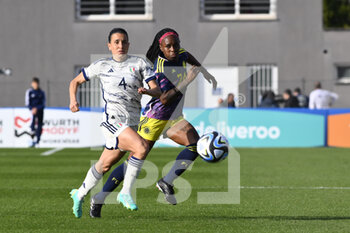 2023-04-11 - Lucia Di Guglielmo of Italy Women and Ivonne Chacón of Colombia Women during the International Friendly Match between Italy Women and Colombia Women at the Stadio Tre Fontane on 11th of April, 2023 in Rome, Italy. - ITALY WOMEN VS COLOMBIA - FRIENDLY MATCH - SOCCER