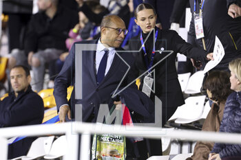 2023-04-07 - Interim President of French Football Federation FFF Philippe Diallo during the Women's Friendly football match between France and Colombia on April 7, 2023 at Stade Gabriel-Montpied in Clermont-Ferrand, France - FOOTBALL - WOMEN'S FRIENDLY GAME - FRANCE V COLOMBIA - FRIENDLY MATCH - SOCCER