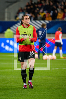 2023-04-11 - Vanessa Gilles of Canada warms up ahead of the Women's Friendly football match between France and Canada on April 11, 2023 at Marie-Marvingt stadium in Le Mans, France - FOOTBALL - WOMEN'S FRIENDLY GAME - FRANCE V CANADA - FRIENDLY MATCH - SOCCER