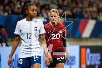 2023-04-11 - Cloe Lacasse of Canada during the Women's Friendly football match between France and Canada on April 11, 2023 at Marie-Marvingt stadium in Le Mans, France - FOOTBALL - WOMEN'S FRIENDLY GAME - FRANCE V CANADA - FRIENDLY MATCH - SOCCER