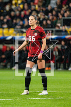 2023-04-11 - Clarissa Larisey of Canada during the Women's Friendly football match between France and Canada on April 11, 2023 at Marie-Marvingt stadium in Le Mans, France - FOOTBALL - WOMEN'S FRIENDLY GAME - FRANCE V CANADA - FRIENDLY MATCH - SOCCER
