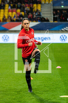 2023-04-11 - Bianca St Georges of Canada warms up ahead of the Women's Friendly football match between France and Canada on April 11, 2023 at Marie-Marvingt stadium in Le Mans, France - FOOTBALL - WOMEN'S FRIENDLY GAME - FRANCE V CANADA - FRIENDLY MATCH - SOCCER