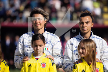 2023-04-11 - Valentina Giacinti and Arianna Caruso of Italy Women are seen during the International Friendly Match between Italy Women and Colombia Women at the Stadio Tre Fontane on 11th of April, 2023 in Rome, Italy. ©Photo: Cinzia Camela. - ITALY WOMEN VS COLOMBIA - FRIENDLY MATCH - SOCCER