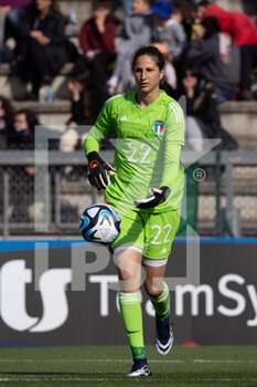 2023-04-11 - Goalkeeper Francesca Durante of Italy women in action during the International friendly match between Italy women and Colombia women at Stadio Tre Fontane on April 11, 2023 in Rome, Italy. ©Photo: Cinzia Camela. - ITALY WOMEN VS COLOMBIA - FRIENDLY MATCH - SOCCER