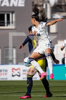 2023-04-11 - Matilde Pavan of Italy women compete for the ball during the International friendly match between Italy women and Colombia women at Stadio Tre Fontane on April 11, 2023 in Rome, Italy. ©Photo: Cinzia Camela. - ITALY WOMEN VS COLOMBIA - FRIENDLY MATCH - SOCCER