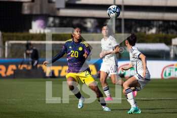 2023-04-11 - Monica Ramos of Colombia women compete for the ball with Lucia Di Guglielmo of Italy women during the International friendly match between Italy women and Colombia women at Stadio Tre Fontane on April 11, 2023 in Rome, Italy. ©Photo: Cinzia Camela. - ITALY WOMEN VS COLOMBIA - FRIENDLY MATCH - SOCCER