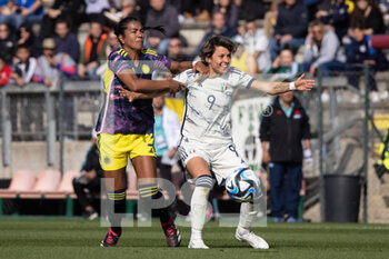 2023-04-11 - Valentina Giacinti of Italy women, Daniela Arias of Colombia women compete for the ball during the International friendly match between Italy women and Colombia women at Stadio Tre Fontane on April 11, 2023 in Rome, Italy. ©Photo: Cinzia Camela. - ITALY WOMEN VS COLOMBIA - FRIENDLY MATCH - SOCCER