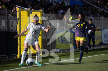 2023-04-11 - Cecilia Salvai of Italy women and Elexa Bahr of Colombia women in action during the International friendly match between Italy women and Colombia women at Stadio Tre Fontane on April 11, 2023 in Rome, Italy. ©Photo: Cinzia Camela. - ITALY WOMEN VS COLOMBIA - FRIENDLY MATCH - SOCCER