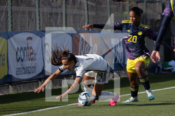 2023-04-11 - Matilde Pavan of Italy women and Monica Ramos of Colombia women in action during the International friendly match between Italy women and Colombia women at Stadio Tre Fontane on April 11, 2023 in Rome, Italy. ©Photo: Cinzia Camela. - ITALY WOMEN VS COLOMBIA - FRIENDLY MATCH - SOCCER