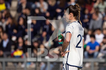 2023-04-11 - Cecilia Salvai of Italy women with a bottle of acqua Lete during the International friendly match between Italy women and Colombia women at Stadio Tre Fontane on April 11, 2023 in Rome, Italy. ©Photo: Cinzia Camela. Arianna Caruso - ITALY WOMEN VS COLOMBIA - FRIENDLY MATCH - SOCCER