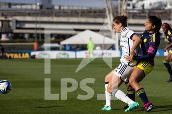 2023-04-11 - Cristiana Girelli of Italy women and Catalina Usme of Colombia in action during the International friendly match between Italy women and Colombia women at Stadio Tre Fontane on April 11, 2023 in Rome, Italy. ©Photo: Cinzia Camela. - ITALY WOMEN VS COLOMBIA - FRIENDLY MATCH - SOCCER
