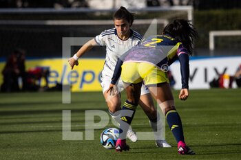 2023-04-11 - Sofia Cantore of Italy women and Manuela Vanegas of Colombia women in action during the International friendly match between Italy women and Colombia women at Stadio Tre Fontane on April 11, 2023 in Rome, Italy. ©Photo: Cinzia Camela. - ITALY WOMEN VS COLOMBIA - FRIENDLY MATCH - SOCCER