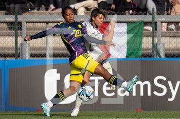 2023-04-11 - Valentina Giacinti of Italy women and Monica Ramos of Colombia in action during the International friendly match between Italy women and Colombia women at Stadio Tre Fontane on April 11, 2023 in Rome, Italy. ©Photo: Cinzia Camela. - ITALY WOMEN VS COLOMBIA - FRIENDLY MATCH - SOCCER