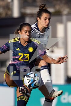 2023-04-11 - Elexa Bahr of Colombia women in action during the International friendly match between Italy women and Colombia women at Stadio Tre Fontane on April 11, 2023 in Rome, Italy. ©Photo: Cinzia Camela. - ITALY WOMEN VS COLOMBIA - FRIENDLY MATCH - SOCCER