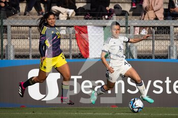 2023-04-11 - Lucia Di Guglielmo of Italy women and Catalina Usme of Colombia women in action during the International friendly match between Italy women and Colombia women at Stadio Tre Fontane on April 11, 2023 in Rome, Italy. ©Photo: Cinzia Camela. - ITALY WOMEN VS COLOMBIA - FRIENDLY MATCH - SOCCER