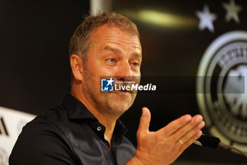 2023-06-12 - Coach Hansi Flick of Germany during the press conference after the Friendly football match between Germany and Ukraine on June 12, 2023 at Weserstadion in Bremen, Germany - FOOTBALL - FRIENDLY GAME - GERMANY V UKRAINE - FRIENDLY MATCH - SOCCER