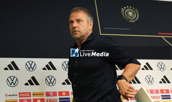 2023-06-12 - Coach Hansi Flick of Germany during the press conference after the Friendly football match between Germany and Ukraine on June 12, 2023 at Weserstadion in Bremen, Germany - FOOTBALL - FRIENDLY GAME - GERMANY V UKRAINE - FRIENDLY MATCH - SOCCER
