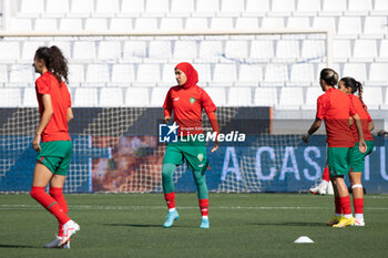 2023-07-01 - Morocco team worm up during the Women´s International Friendly match between Italy and Morocco at Stadio Paolo Mazza on July 01, 2023 in Ferrara, Italy. ©Photo: Cinzia Camela. - ITALY WOMEN VS MOROCCO - FRIENDLY MATCH - SOCCER