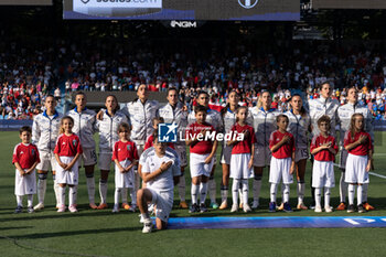 2023-07-01 - Italy team line up during the Women´s International Friendly match between Italy and Morocco at Stadio Paolo Mazza on July 01, 2023 in Ferrara, Italy. ©Photo: Cinzia Camela. - ITALY WOMEN VS MOROCCO - FRIENDLY MATCH - SOCCER