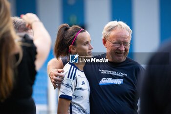 2023-07-01 - Barbara Bonansea of Italy and her father Sergio after the Women´s International Friendly match between Italy and Morocco at Stadio Paolo Mazza on July 01, 2023 in Ferrara, Italy. ©Photo: Cinzia Camela. - ITALY WOMEN VS MOROCCO - FRIENDLY MATCH - SOCCER