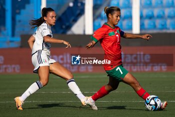 2023-07-01 - Ghizlane Chebbak of Morocco in action at the Women´s International Friendly match between Italy and Morocco at Stadio Paolo Mazza on July 01, 2023 in Ferrara, Italy. ©Photo: Cinzia Camela. - ITALY WOMEN VS MOROCCO - FRIENDLY MATCH - SOCCER