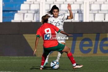 2023-07-01 - Benedetta Orsi of Italy and Ibtissam Jraidi of Morocco in action at the Women´s International Friendly match between Italy and Morocco at Stadio Paolo Mazza on July 01, 2023 in Ferrara, Italy. ©Photo: Cinzia Camela. - ITALY WOMEN VS MOROCCO - FRIENDLY MATCH - SOCCER