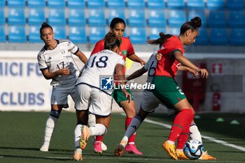 2023-07-01 - Arianna Caruso, Manuela Giugliano of Italy, Kenza Chapelle, Sakina Ouzraoui of Morocco, Lisa Boattin of Italy in action at the Women´s International Friendly match between Italy and Morocco at Stadio Paolo Mazza on July 01, 2023 in Ferrara, Italy. ©Photo: Cinzia Camela. - ITALY WOMEN VS MOROCCO - FRIENDLY MATCH - SOCCER