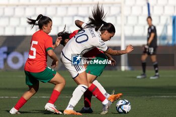 2023-07-01 - Martina Piemonte of Italy and Nesryne El Chad of Morocco in action at the Women´s International Friendly match between Italy and Morocco at Stadio Paolo Mazza on July 01, 2023 in Ferrara, Italy. ©Photo: Cinzia Camela. - ITALY WOMEN VS MOROCCO - FRIENDLY MATCH - SOCCER