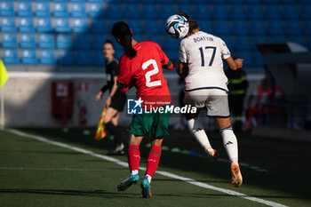 2023-07-01 - Lisa Boattin of Italy and Zineb Redouani of Morocco in action at the Women´s International Friendly match between Italy and Morocco at Stadio Paolo Mazza on July 01, 2023 in Ferrara, Italy. ©Photo: Cinzia Camela. - ITALY WOMEN VS MOROCCO - FRIENDLY MATCH - SOCCER