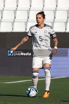 2023-07-01 - Elena Linari of Italy in action during the Women´s International Friendly match between Italy and Morocco at Stadio Paolo Mazza on July 01, 2023 in Ferrara, Italy. ©Photo: Cinzia Camela. - ITALY WOMEN VS MOROCCO - FRIENDLY MATCH - SOCCER