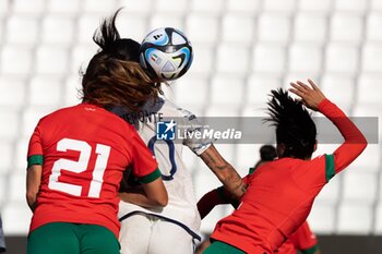 2023-07-01 - Martina Piemonte of Italy and Yasmin Mrabet of Morocco in action at the Women´s International Friendly match between Italy and Morocco at Stadio Paolo Mazza on July 01, 2023 in Ferrara, Italy. ©Photo: Cinzia Camela. - ITALY WOMEN VS MOROCCO - FRIENDLY MATCH - SOCCER