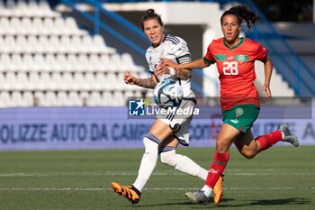 2023-07-01 - Elena Linari of Italy, Sarah Kassi of Morocco in action during the Women´s International Friendly match between Italy and Morocco at Stadio Paolo Mazza on July 01, 2023 in Ferrara, Italy. ©Photo: Cinzia Camela. - ITALY WOMEN VS MOROCCO - FRIENDLY MATCH - SOCCER