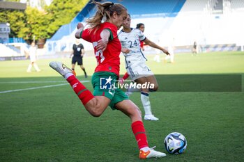 2023-07-01 - Yasmin Mrabet of Morocco in action during the Women´s International Friendly match between Italy and Morocco at Stadio Paolo Mazza on July 01, 2023 in Ferrara, Italy. ©Photo: Cinzia Camela. - ITALY WOMEN VS MOROCCO - FRIENDLY MATCH - SOCCER