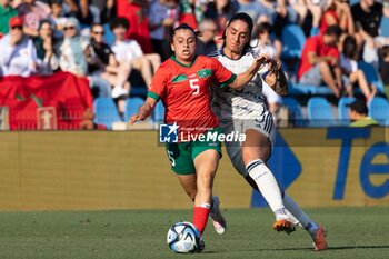 2023-07-01 - Nesryne El Chad of Morocco and Martina Piemonte of Italy in action at the Women´s International Friendly match between Italy and Morocco at Stadio Paolo Mazza on July 01, 2023 in Ferrara, Italy. ©Photo: Cinzia Camela. - ITALY WOMEN VS MOROCCO - FRIENDLY MATCH - SOCCER