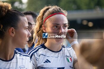 2023-07-01 - Arianna Caruso and Benedetta Glionna of Italy are seen after the Women´s International Friendly match between Italy and Morocco at Stadio Paolo Mazza on July 01, 2023 in Ferrara, Italy. ©Photo: Cinzia Camela. - ITALY WOMEN VS MOROCCO - FRIENDLY MATCH - SOCCER
