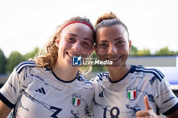 2023-07-01 - Benedetta Glionna and Arianna Caruso of Italy are seen after the Women´s International Friendly match between Italy and Morocco at Stadio Paolo Mazza on July 01, 2023 in Ferrara, Italy. ©Photo: Cinzia Camela. - ITALY WOMEN VS MOROCCO - FRIENDLY MATCH - SOCCER