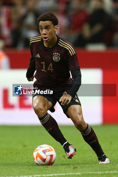 2023-06-16 - Jamal Musiala of Germany during the International Friendly Football match between Poland and Germany on June 16, 2023 at PGE Narodowy in Warsaw, Poland - FOOTBALL - FRIENDLY GAME - POLAND V GERMANY - FRIENDLY MATCH - SOCCER
