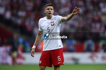 2023-06-16 - Jan Bednarek of Poland during the International Friendly Football match between Poland and Germany on June 16, 2023 at PGE Narodowy in Warsaw, Poland - FOOTBALL - FRIENDLY GAME - POLAND V GERMANY - FRIENDLY MATCH - SOCCER