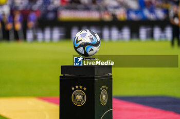 2023-06-20 - Official Match ball during the International Friendly football match between Germany and Colombia on June 20, 2023 at the Veltins-Arena in Gelsenkirchen, Germany - FOOTBALL - FRIENDLY GAME - GERMANY V COLOMBIA - FRIENDLY MATCH - SOCCER